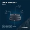Set de Anillos para el Pene de 3 Piezas Gris