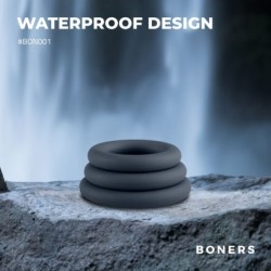 3-delt penisringssæt grå