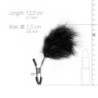 Pinzas para pezones ajustables con plumas
