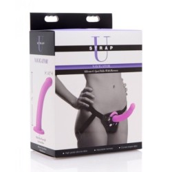 Dildo de silicone para o ponto G Navigator com arnês