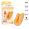 Gekorrelde Grip Getextureerde Oranje Masturbator