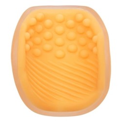 Masturbatore con presa a palline texturizzato arancione