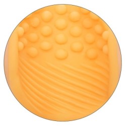 Beaded Grip Textured Masturbator Orange