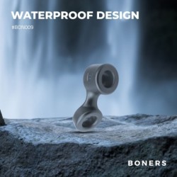 Szary pierścień na penisa i obciążnik na jądra