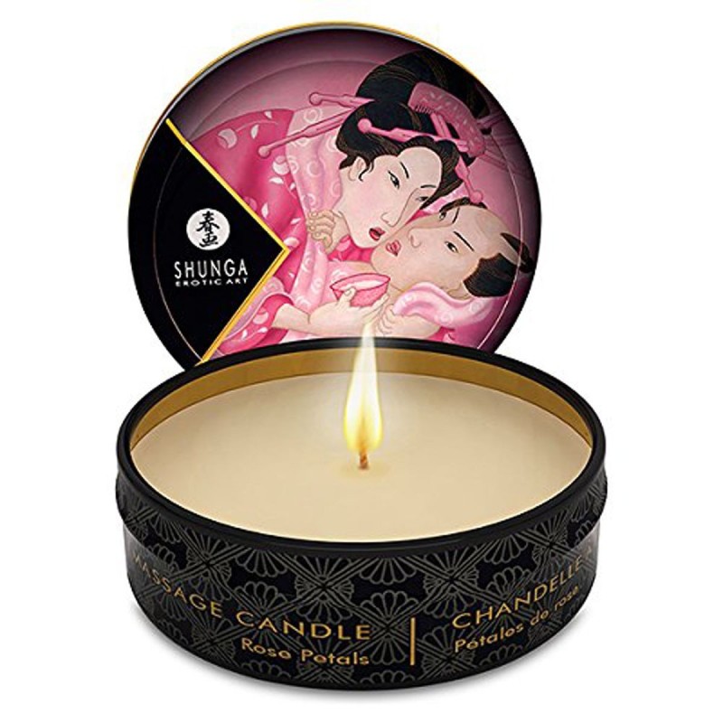 Shunga - Vela de Masaje Pétalos de Rosa/Afrodisíaca - 30 ml