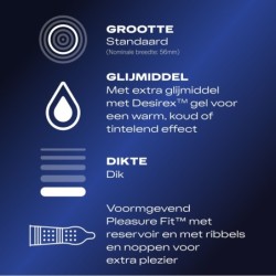 Durex Intense Orgasm prezervatyvai - 10 vienetų