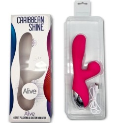 Vibratore & Aspiratore Fucsia Caribbean Shine