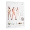 Catsuit van Netstof met Open Cups - Zwart