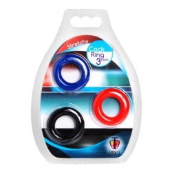 3 elastse peeniserõnga komplekt