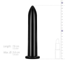 Dildo 20 cm - Črn