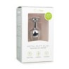 Tappo Anale Metallico Argento/Trasparente - P