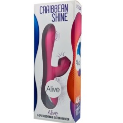 Vibratore & Aspiratore Fucsia Caribbean Shine