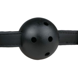 Museruola a sfera con palla in PVC - Nero