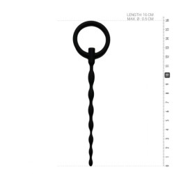 Tap de penis de silicona amb anell de tir