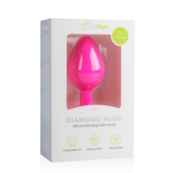 Diamanten Plug Medium - Roze