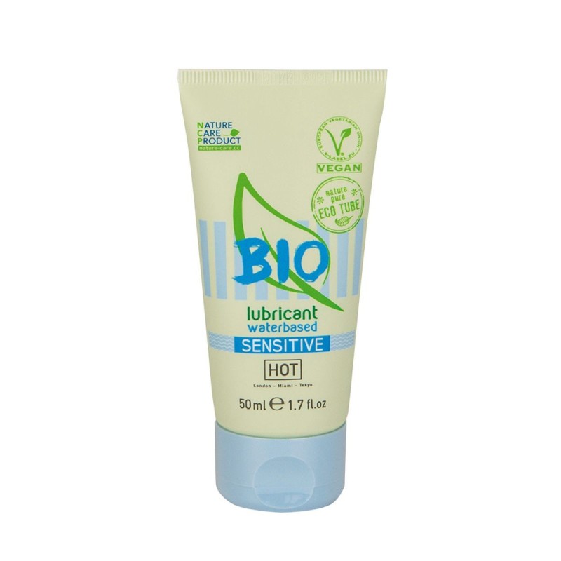 Glijmiddel voor gevoelige huid op waterbasis HOT BIO - 50ml Glijmiddel voor gevoelige huid op waterbasis HOT BIO - 50ml