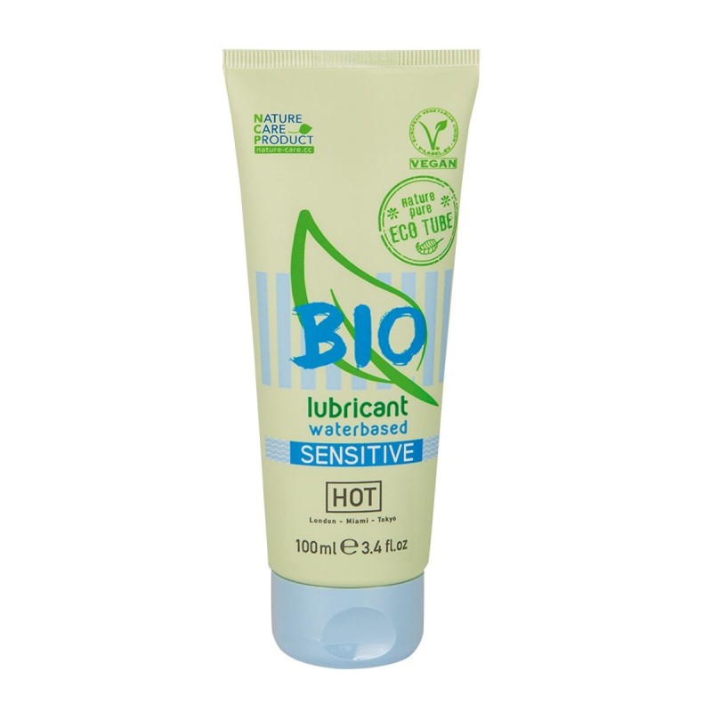 Λιπαντικό Ευαίσθητο HOT BIO με Βάση το Νερό - 100ml Λιπαντικό Ευαίσθητο HOT BIO με Βάση το Νερό - 100ml