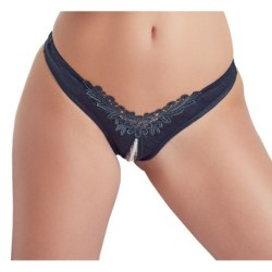 Tangas con Perlas - Negro S