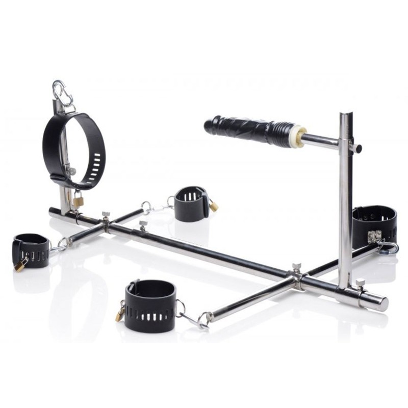 Ograja iz kovine, ki zapira dildo