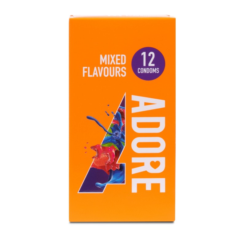 Adore Flavours Condoms - 12 Kondoomi
