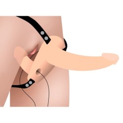 Vibrátor s dvojitým postrojom Power Pegger