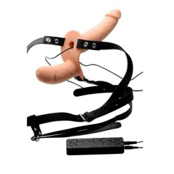 Vibrátor s dvojitým postrojem Power Pegger