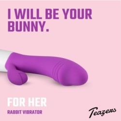 Vibrator Iepuraș Realist - Violet