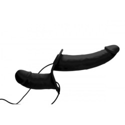 Vibrador amb doble arnés Power Pegger - Negre