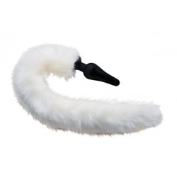 Set di Orecchie e Coda di Volpe Bianco