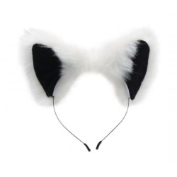 Set di Orecchie e Coda di Volpe Bianco