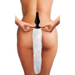 Conjunto de Orelhas e Rabo de Raposa Branca