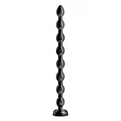 Analny dildo w kształcie węża z koralikami - 48 cm