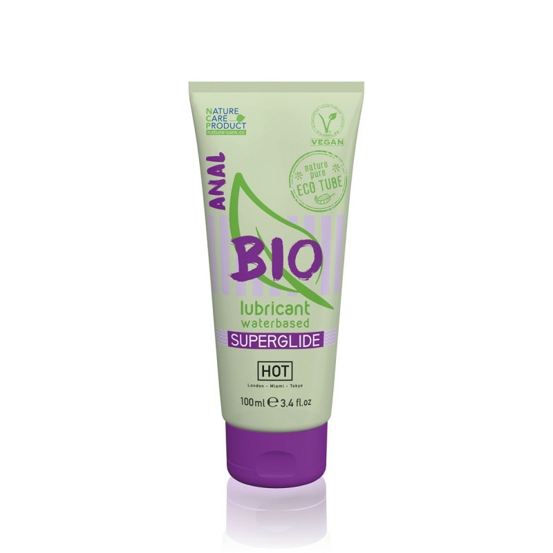 HOT BIO Superglide Anal Vandbaseret Glidecreme - 100 ml