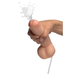 Ejakulační dildo s dvojí hustotou - 20 cm