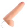 Ejakulační dildo s dvojí hustotou - 20 cm