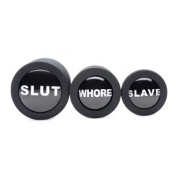 Sæt med Anal Plugs Dirty Words