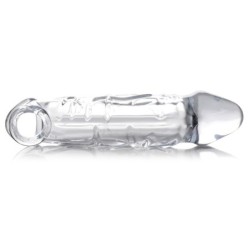 Funda para pene curvada y extensora transparente