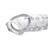 Funda para pene alargadora con protuberancias - Transparente