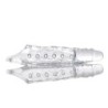 Funda para pene alargadora con protuberancias - Transparente