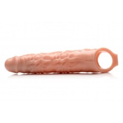 Prolunga per pene con protuberanze - Color carne