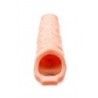 Funda para pene alargadora con protuberancias - Piel clara
