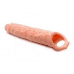 Funda para pene alargadora con protuberancias - Piel clara