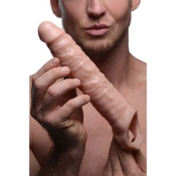 Funda para pene alargadora con protuberancias - Piel clara
