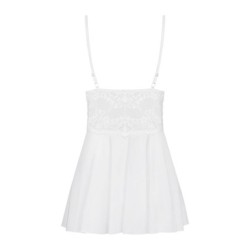 Mežģīņu Babydoll komplekts - Balts S/M