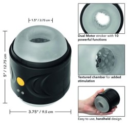Boundless Masturbator cu Motor Dublu