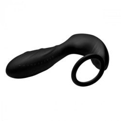 Vibrador de próstata de silicone e arnês com controlo remoto