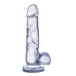 B Yours Dildo Doce e Duro Com Testículos - Transparente