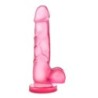 B Yours Dildo Doce 'N Duro Com Testículos - Rosa