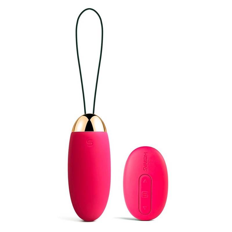 Svakom - Elva Vibrating Egg with Remote Control - Pink