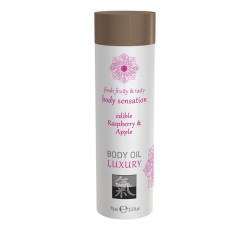 Aceite Corporal de Lujo Comestible - Frambuesa y Manzana